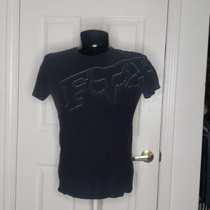 Fox Racing Black T-Shirt Size Small